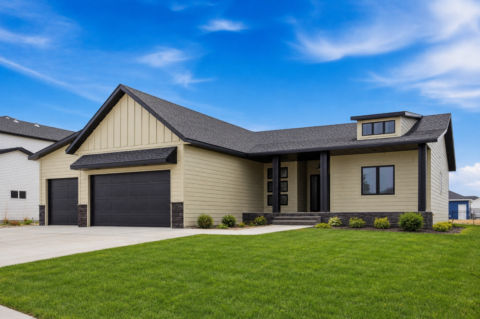 Front of house Ai generated with Sod
