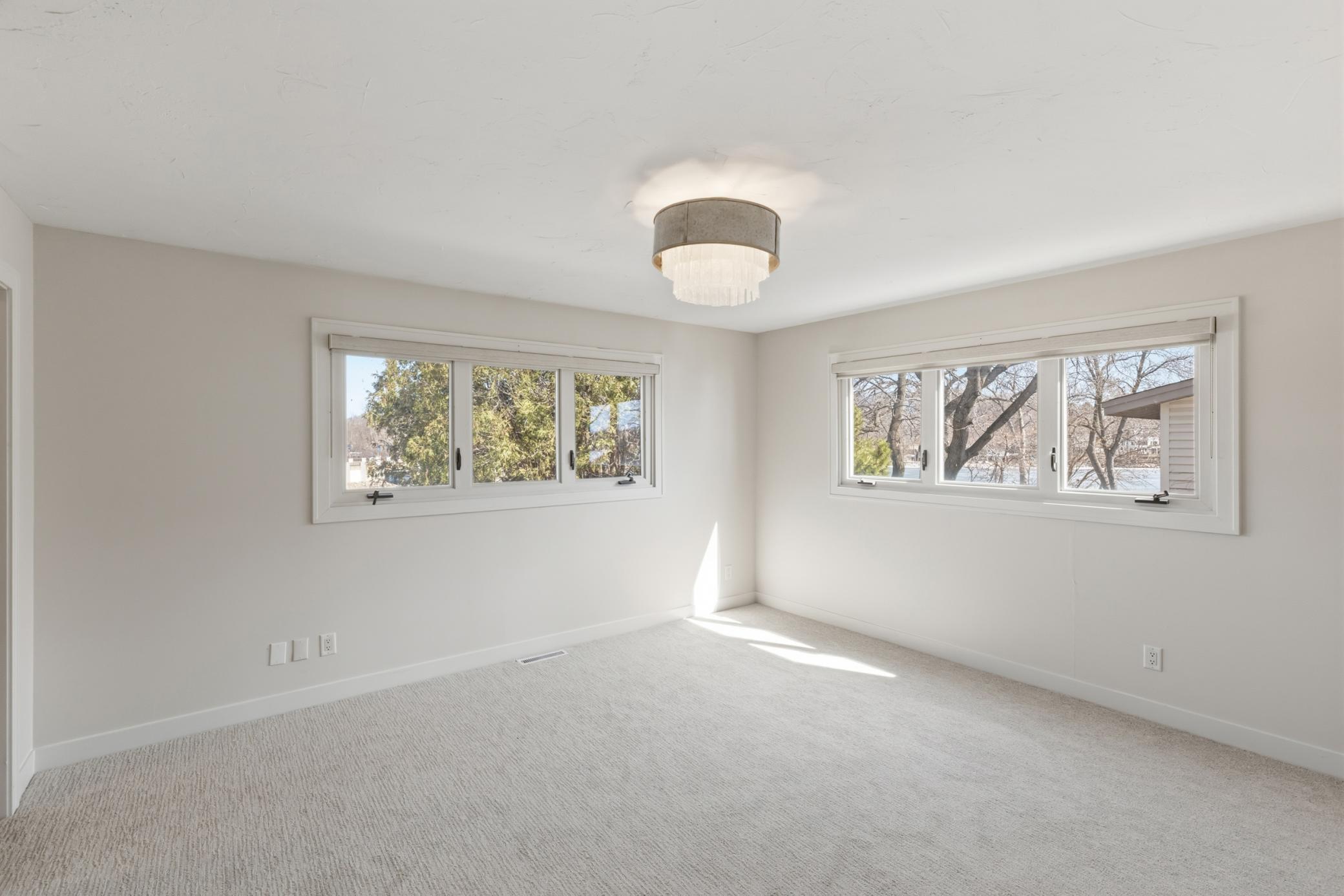 Master Bedroom features new carpet and 6 x 5 walk-in closet