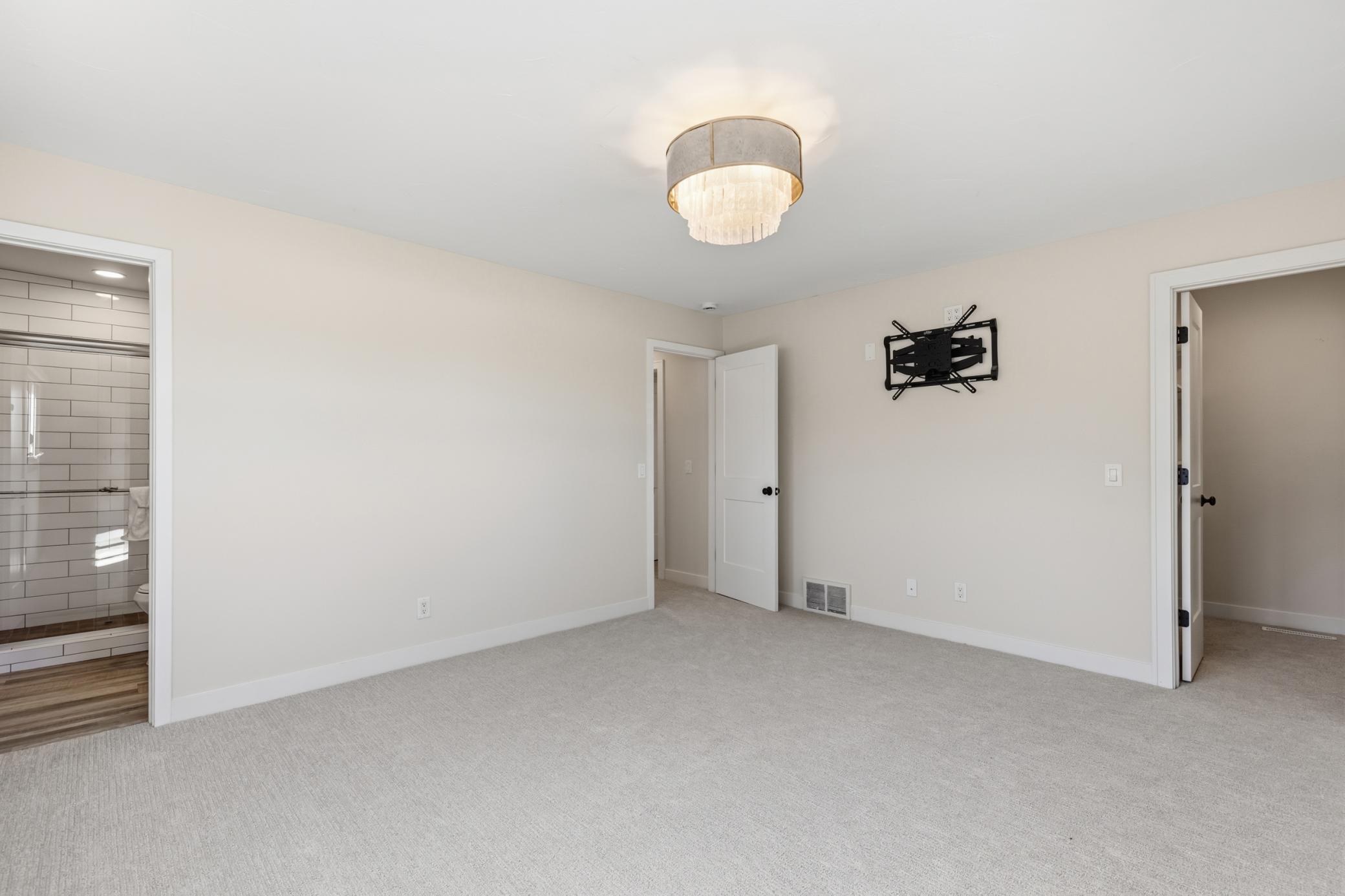 Master Bedroom features private 3/4 bathroom