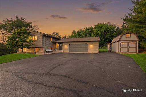 2 acre property with 4 bed, 3 bath and 2+ garage.