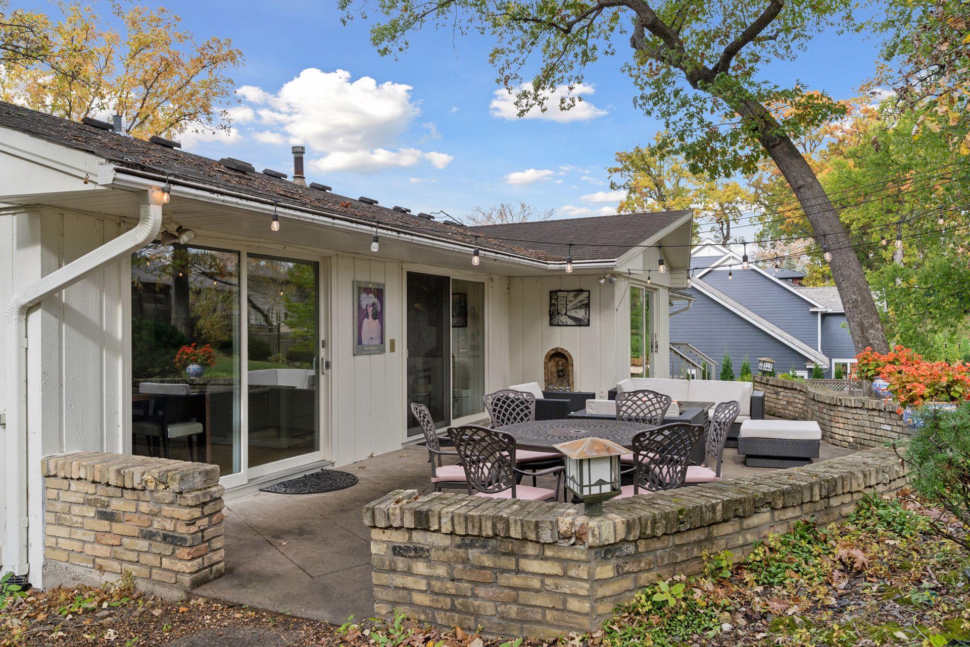 Large backyard with fabulous patio space