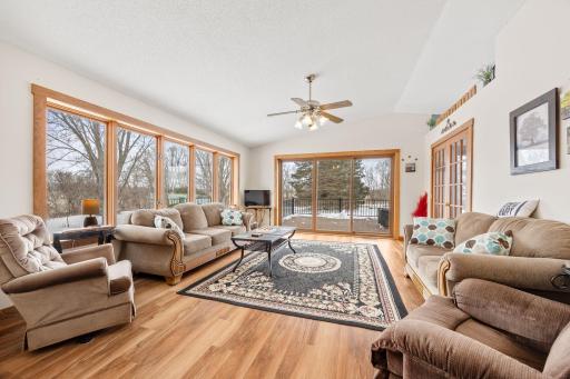 Spacious Family Room on upper level with tons of natural lighting!
