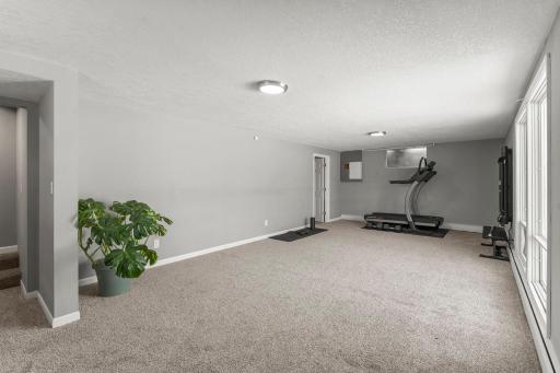 Another view of the expansive family room space.