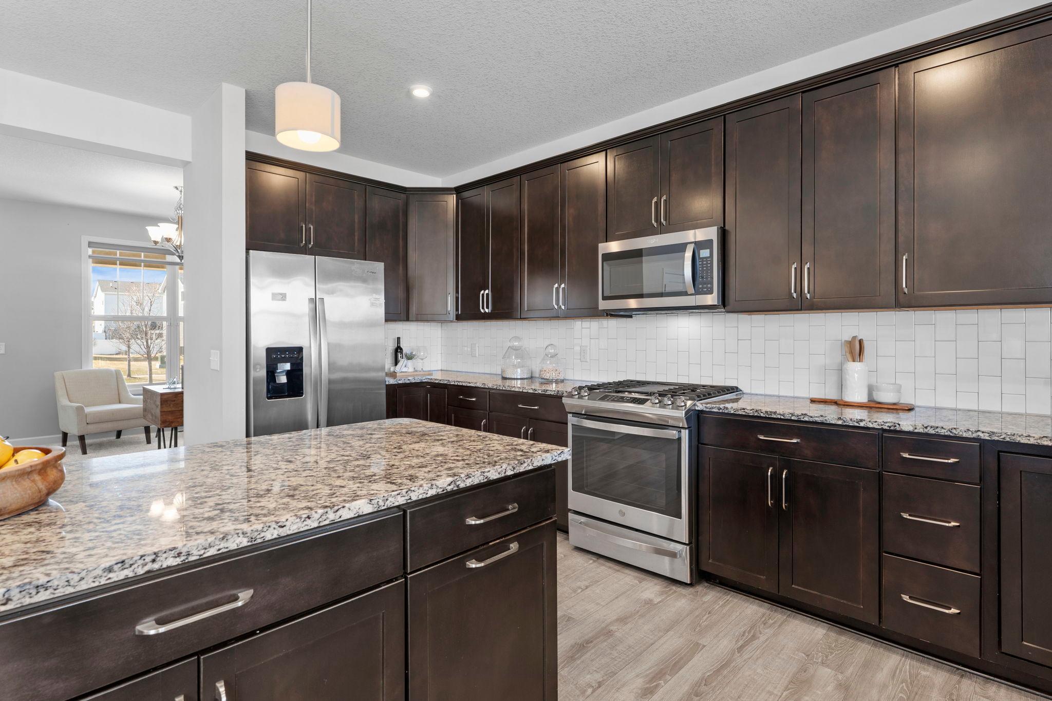 A different perspective of this stunning kitchen.
