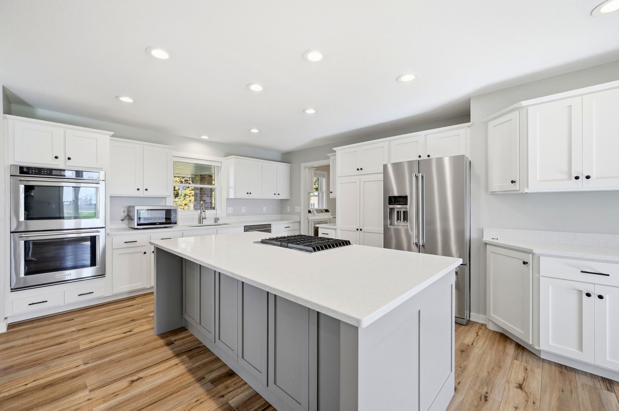 The one-story 3,200 sq ft home is fully updated