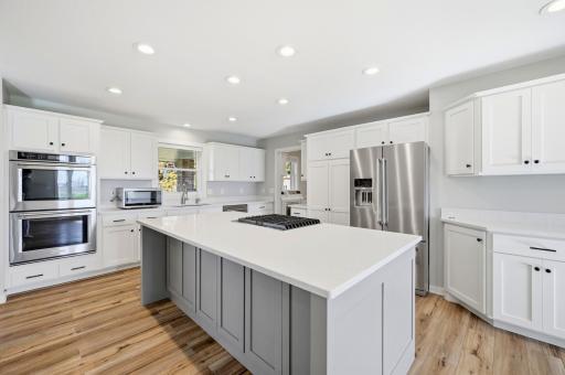 The one-story 3,200 sq ft home is fully updated