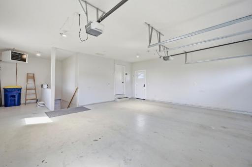 Main level garage with access to lower level
