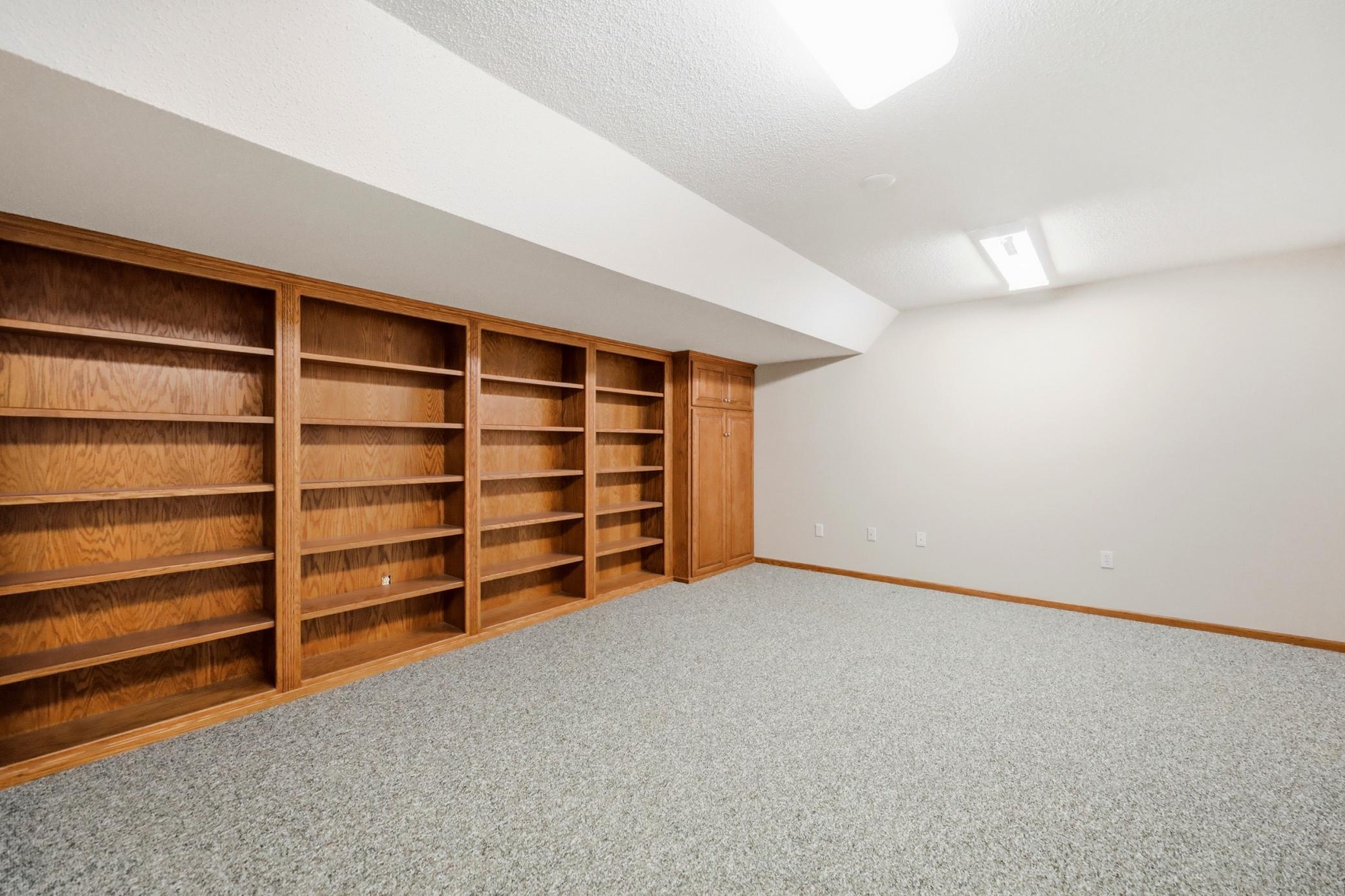 Plentiful storage lower level