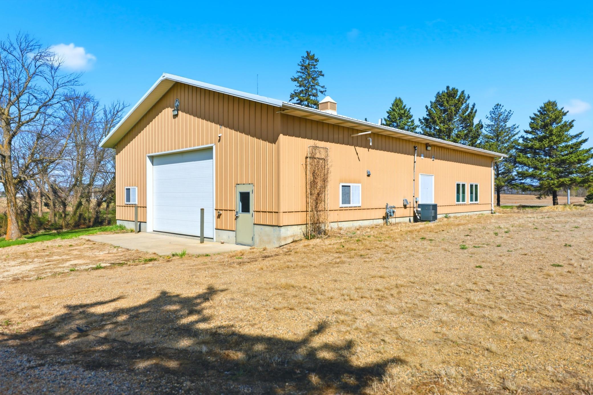 42'x68' Morton building converted into a high-end office with multiple offices, a conference room, advanced technology