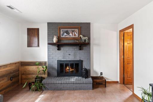 Imagine cozy nights in front of the wood burning fireplace.