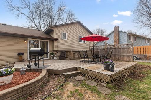 The large deck is perfect for summer grilling and chilling!