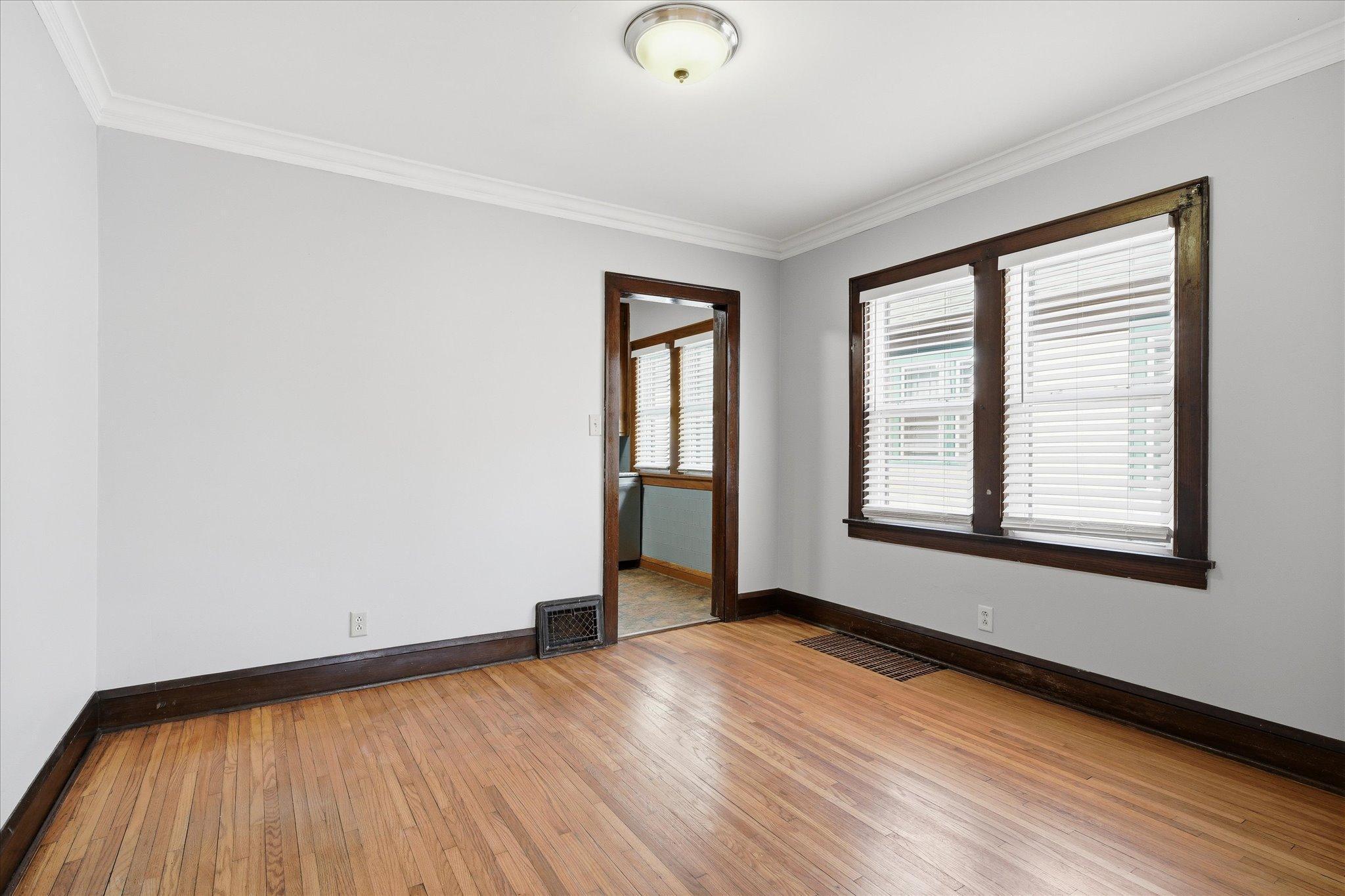 Unit one dining room.