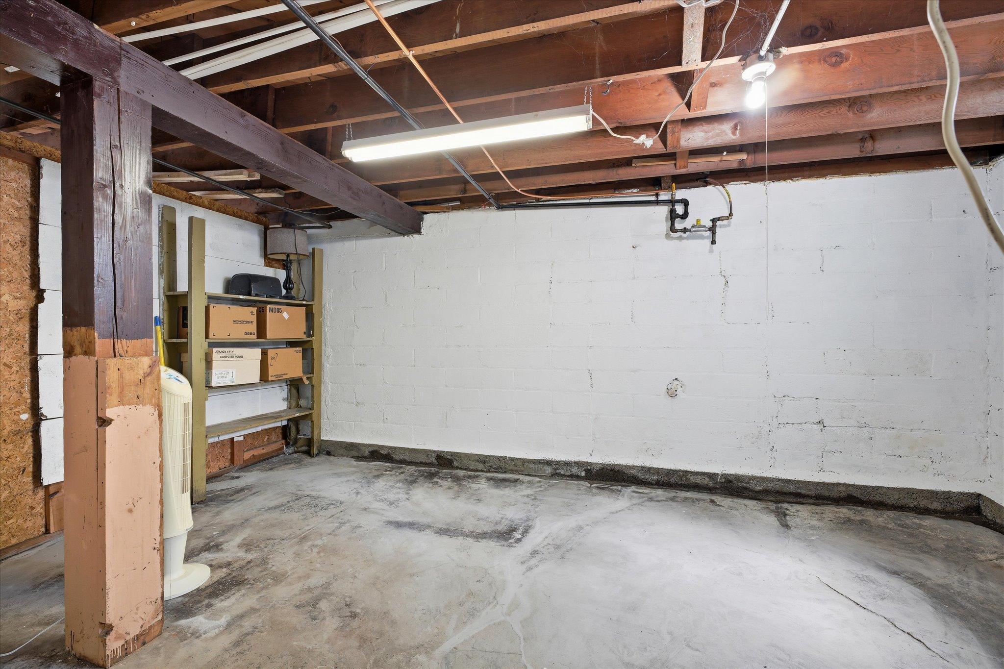 Good storage in basements. Unit 2.