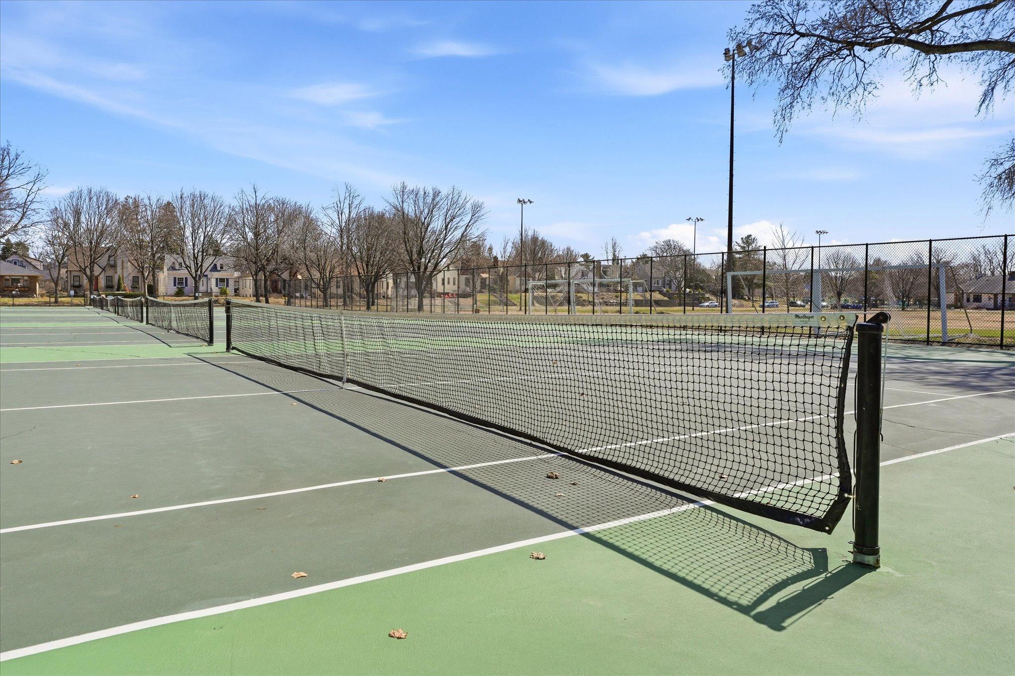 Hiawatha Park tennis courts.