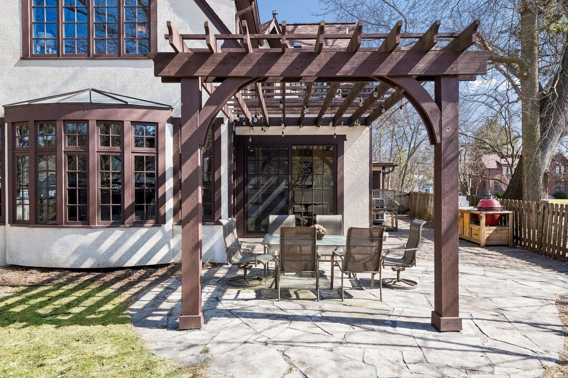 Pergola off informal dining