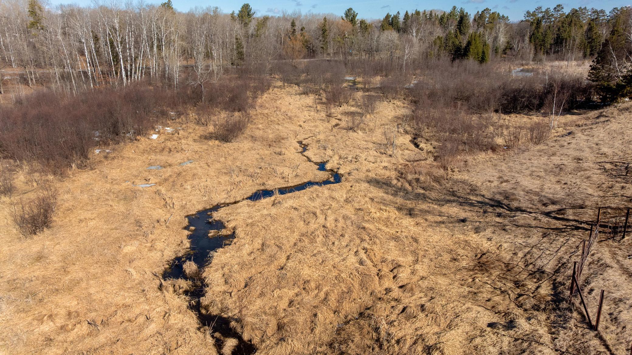 Spring Brook running through the Parcel - West side of the lot looking N