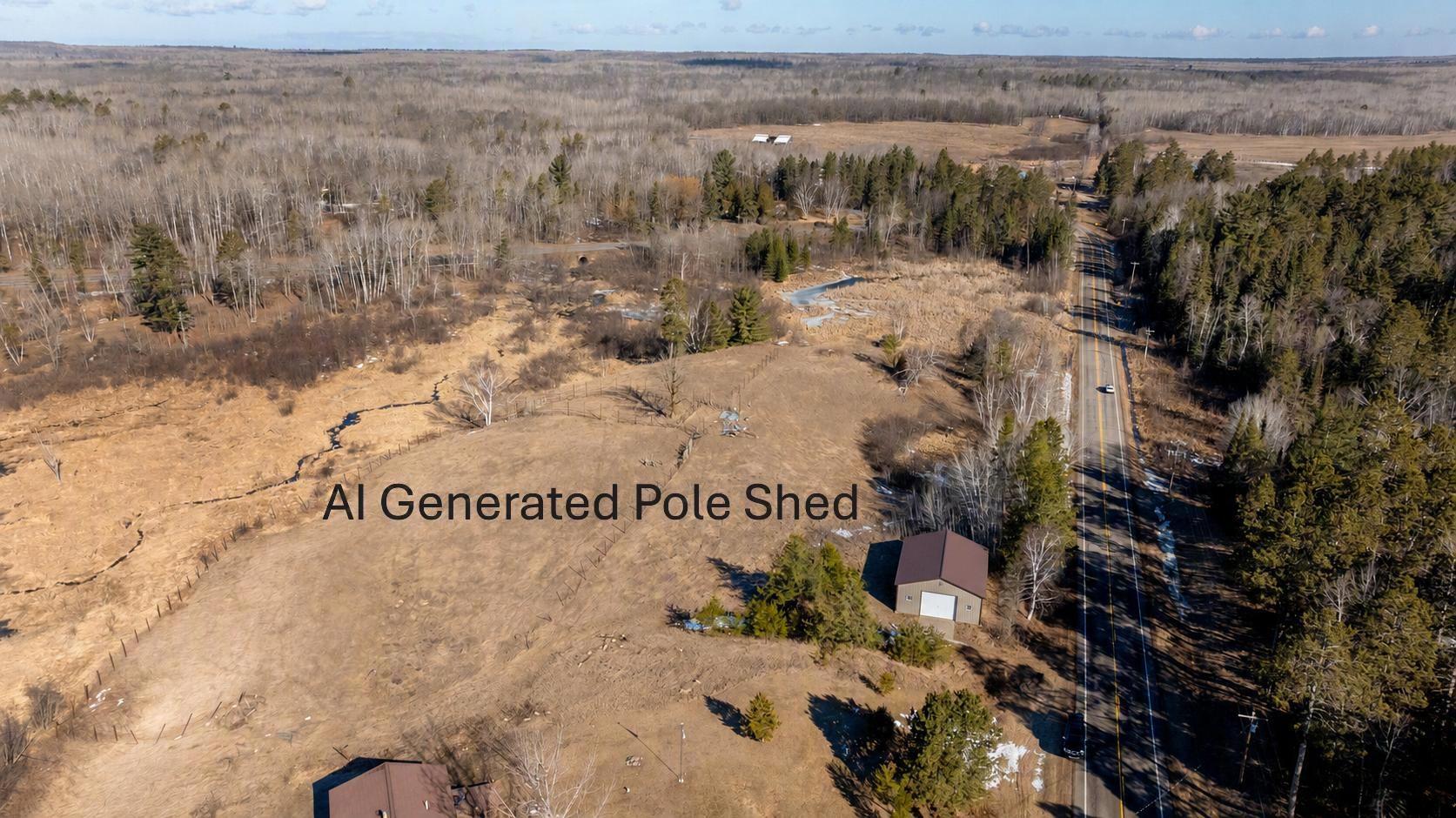 AI Generated Pole Shed