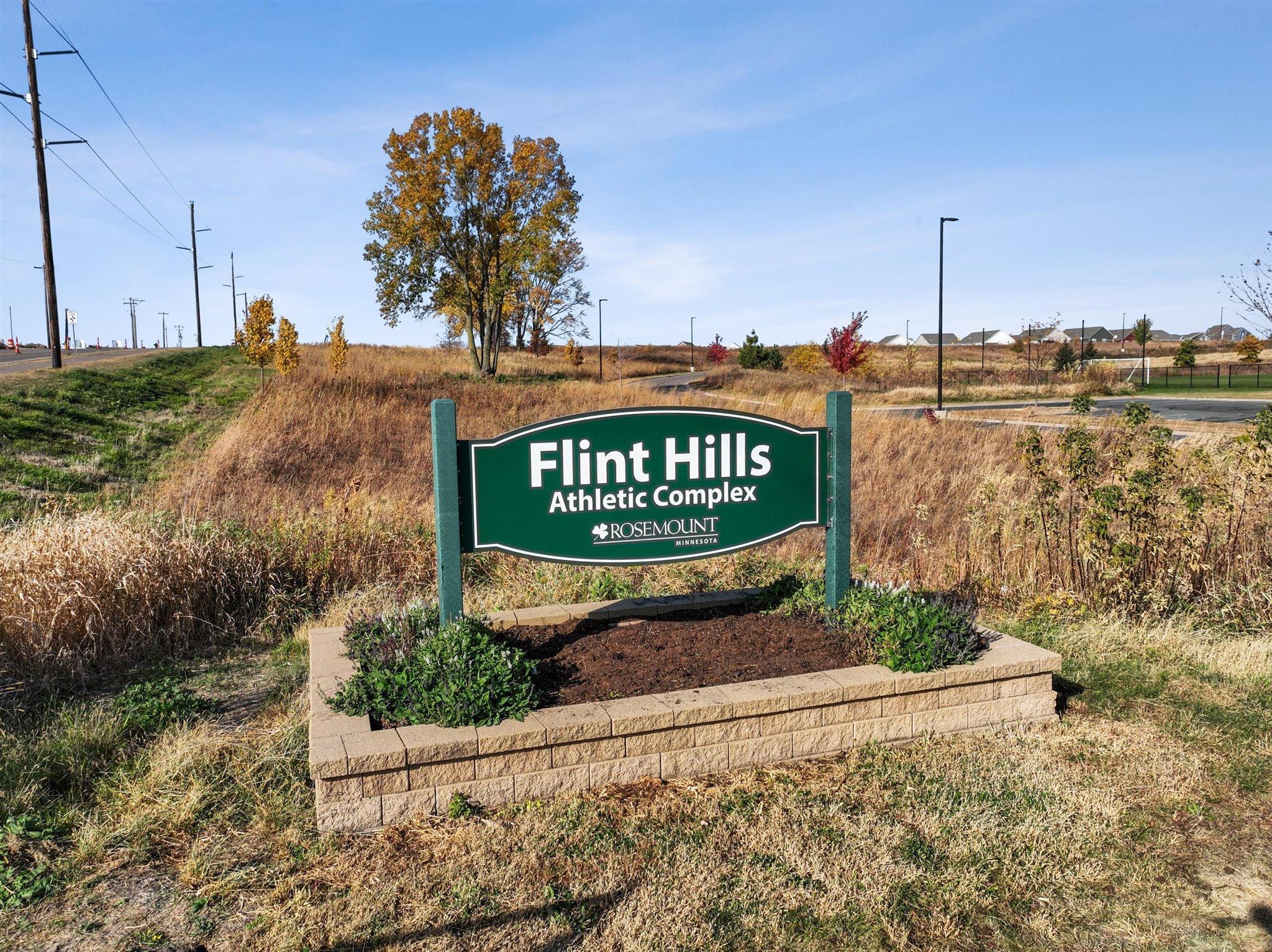 The neighborhood is minutes away from Flint Hills Athletic Complex, a great park with 7 full sized soccer/lacrosse fields, walking trails, playground, gazebo, and more!