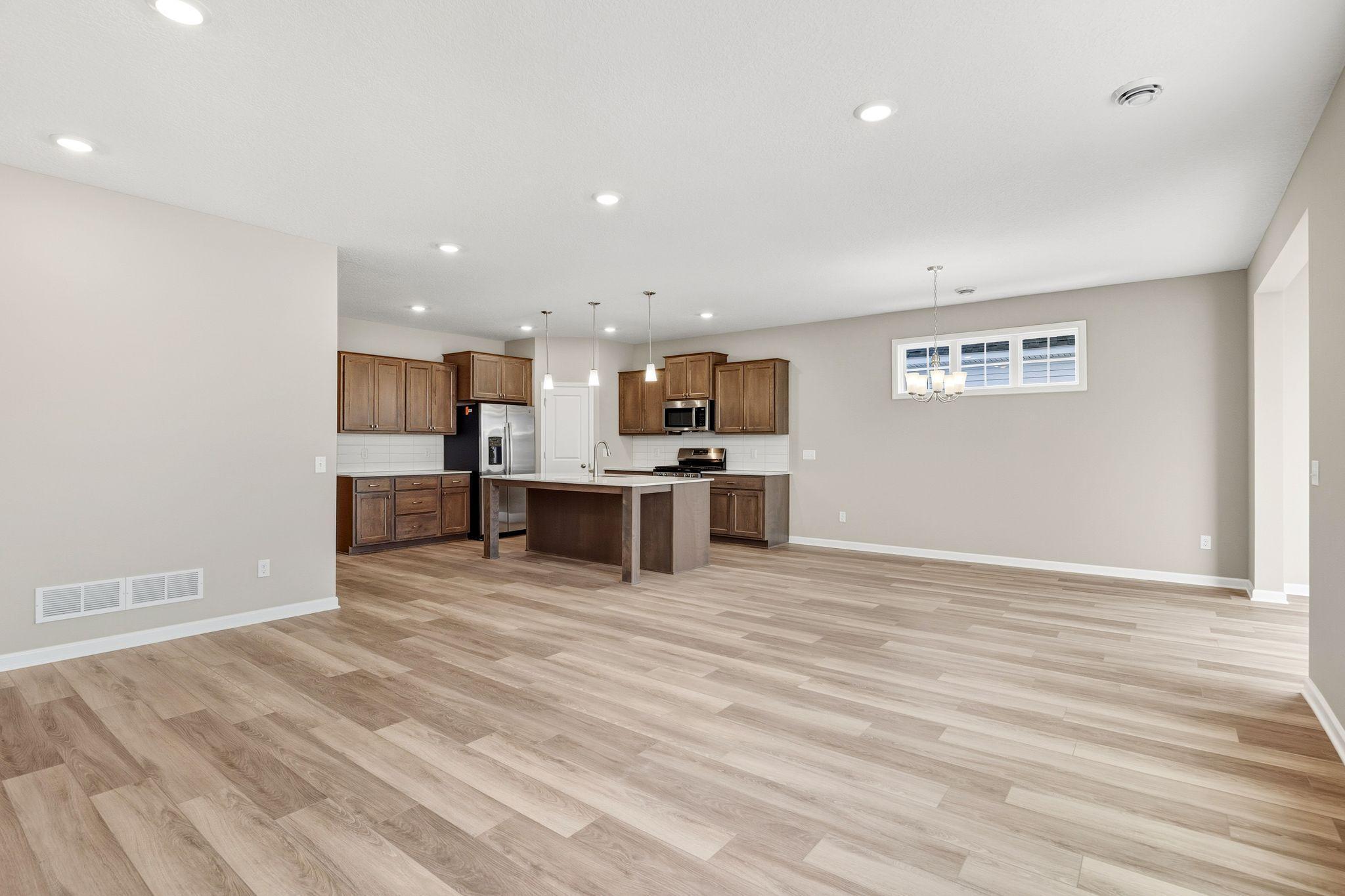 Open floorplan - main level living - actual