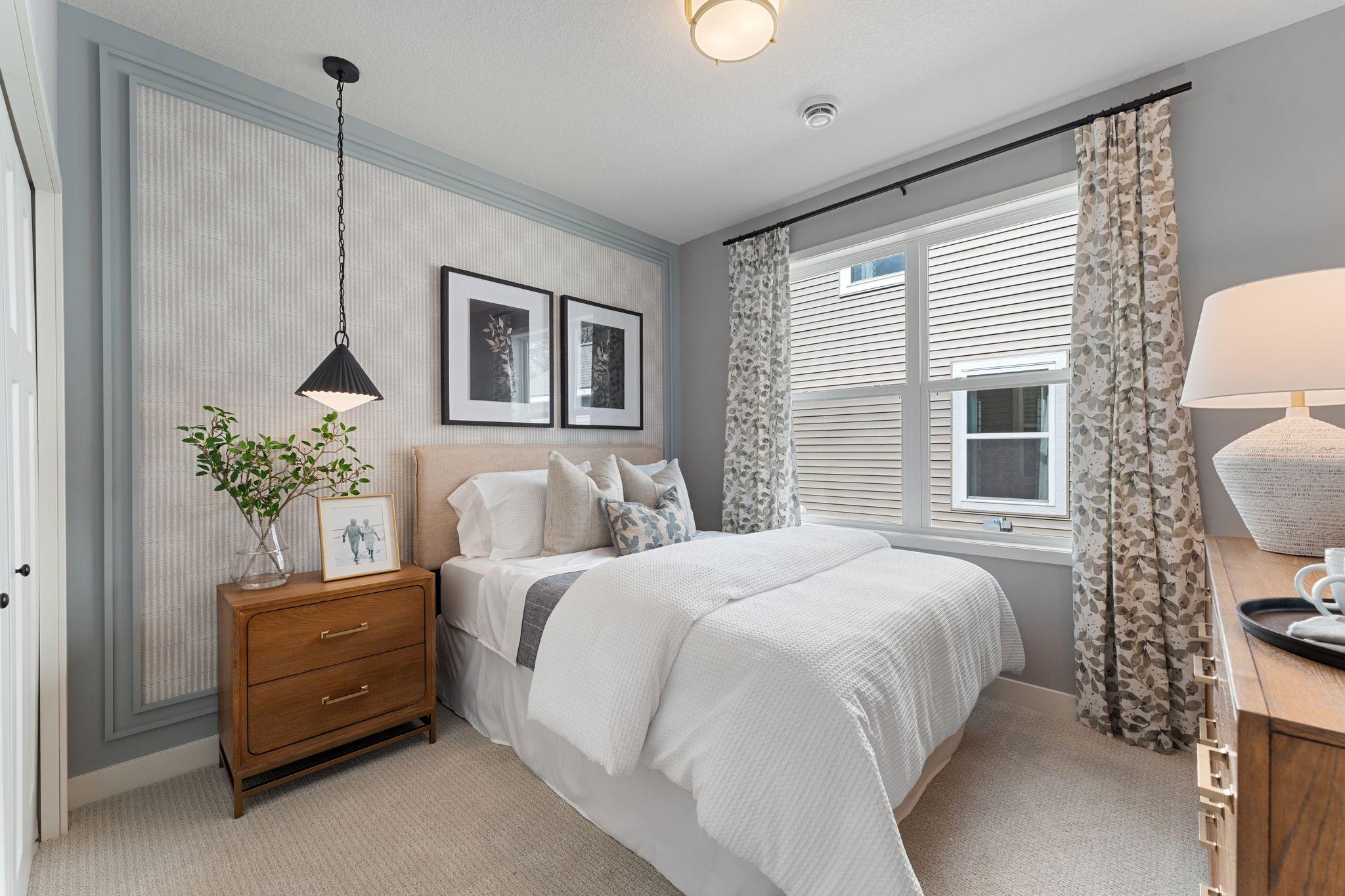 Bedroom 2 - staged model - showing for representational purposes only, Finishes will be different.