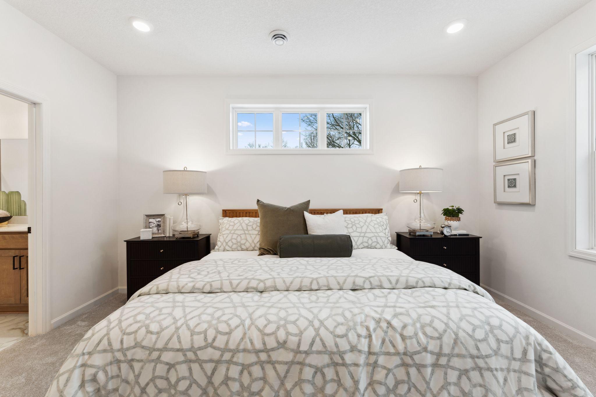 Owner's bedroom - staged model - showing for representational purposes only, Finishes will be different.