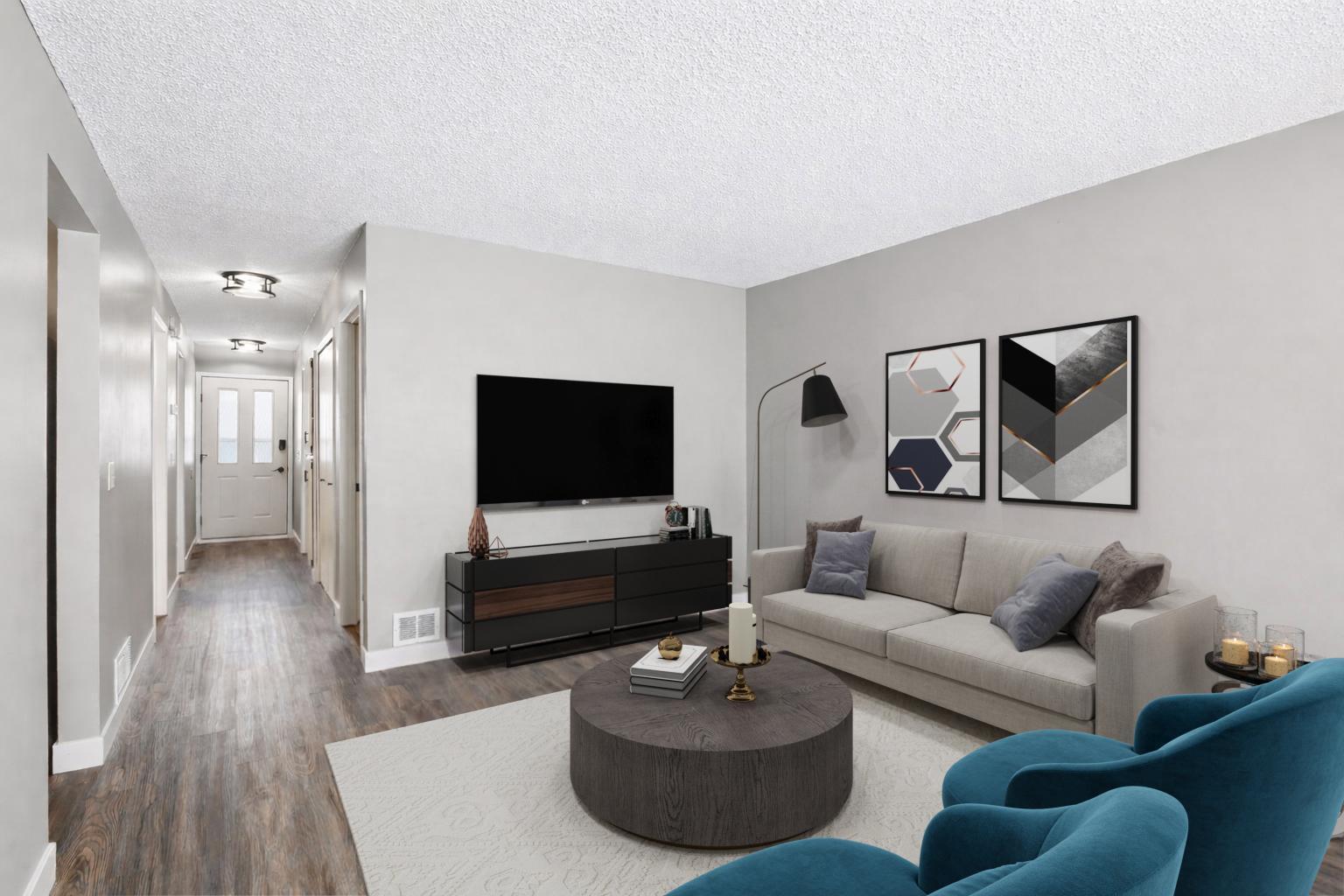 Living Room - Virtually Staged
