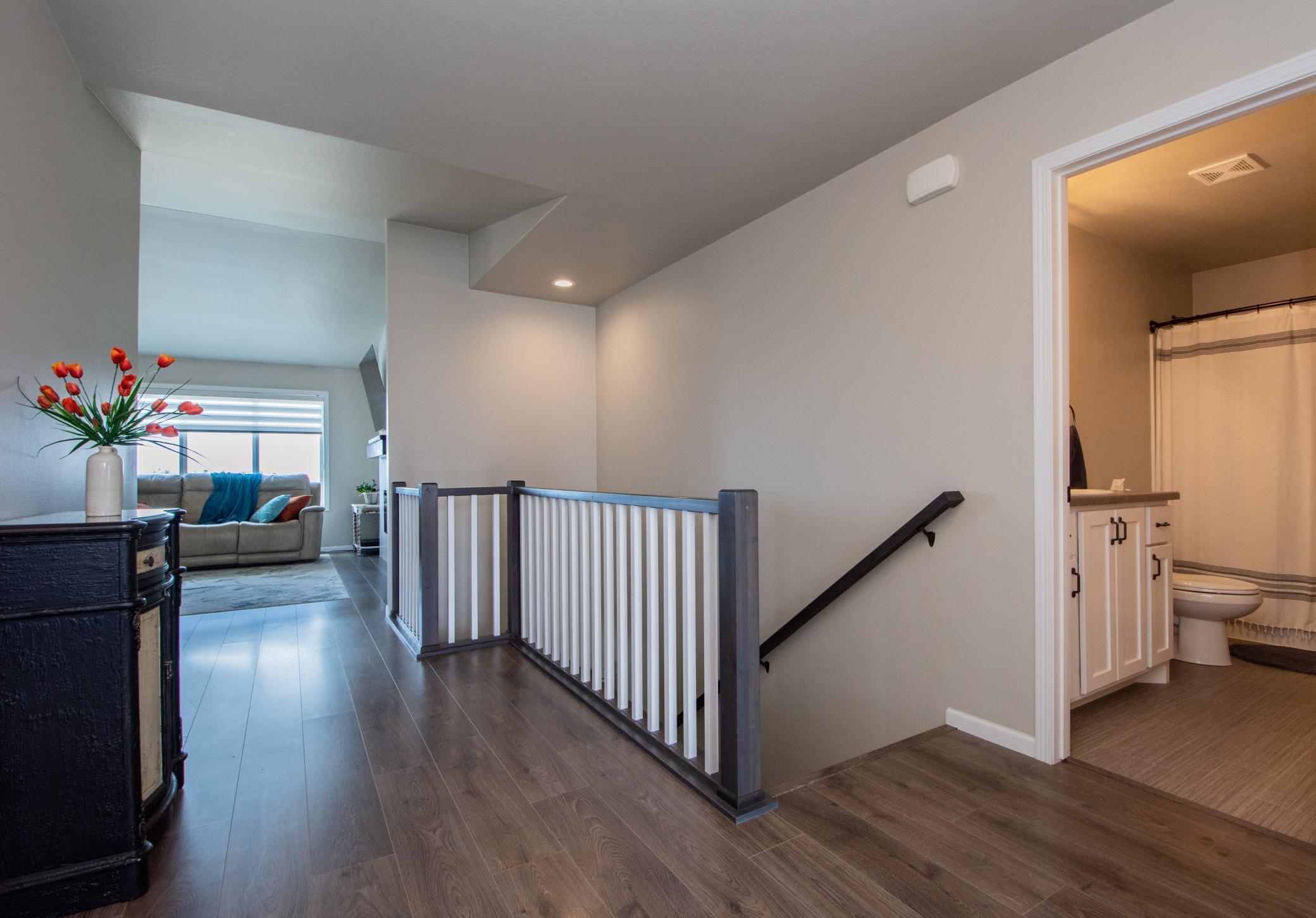 Foyer-stairs to finished basement