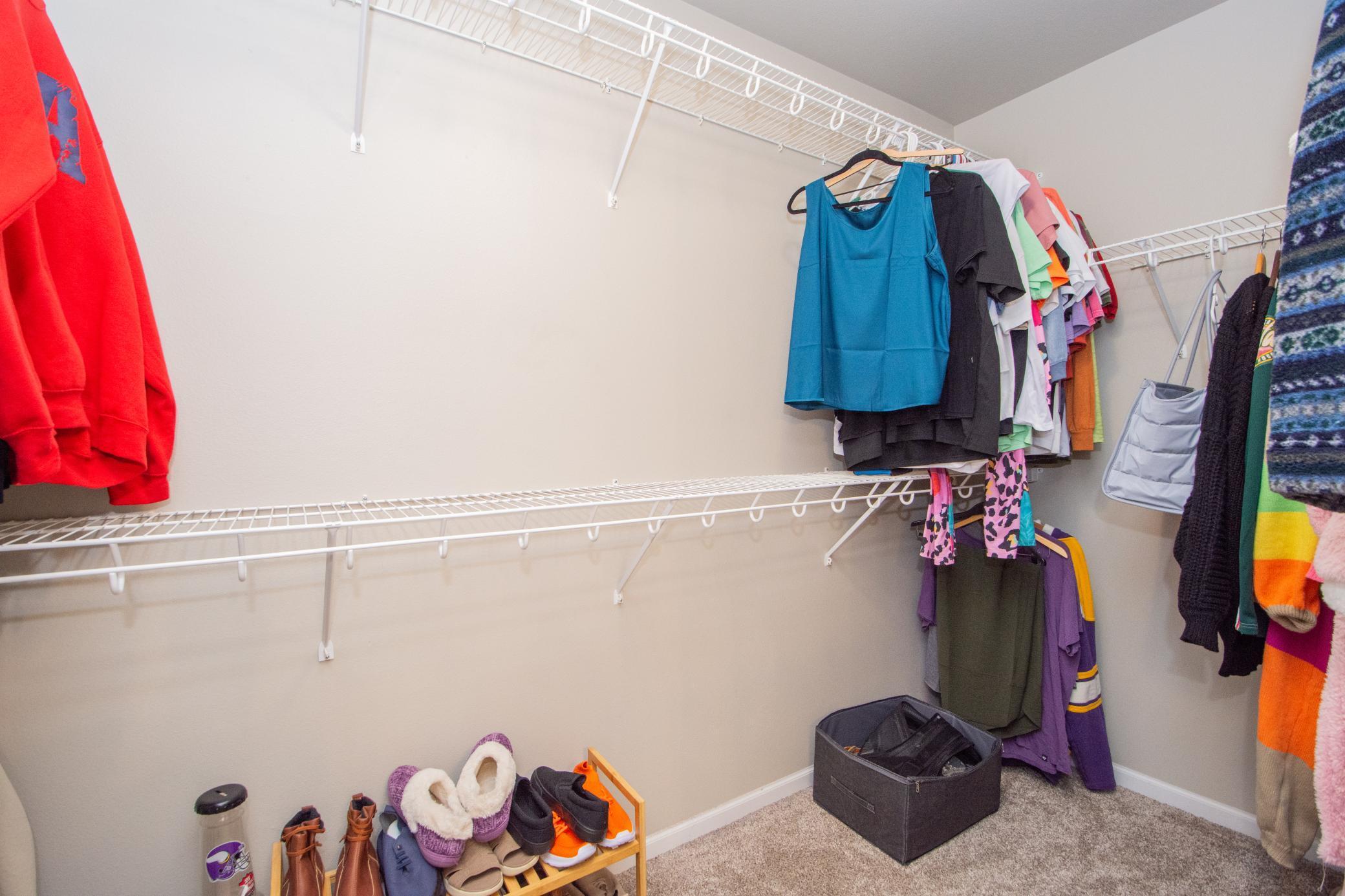 Primary walk in closet