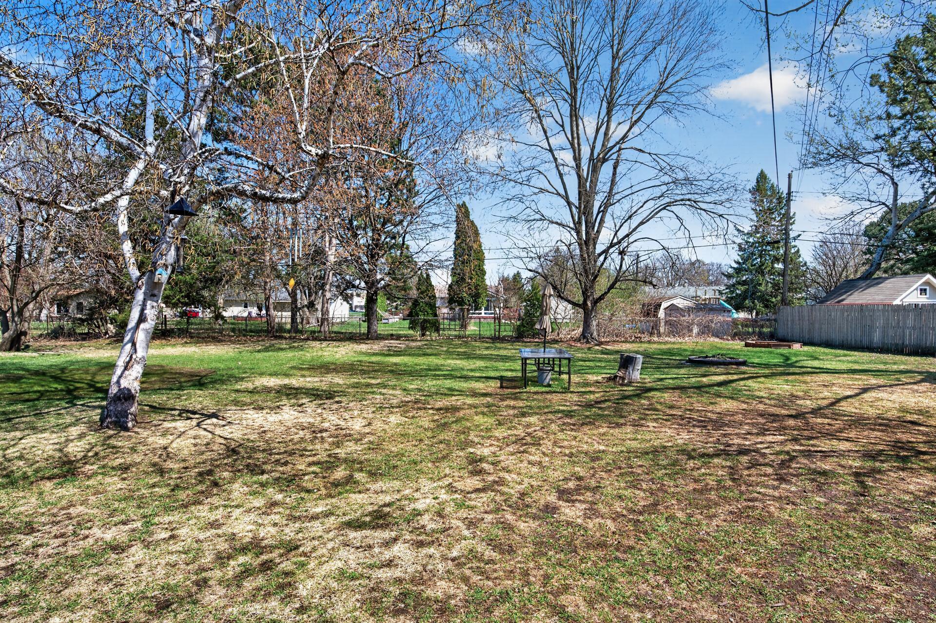 The large flat lot is a huge part of the draw for this home.