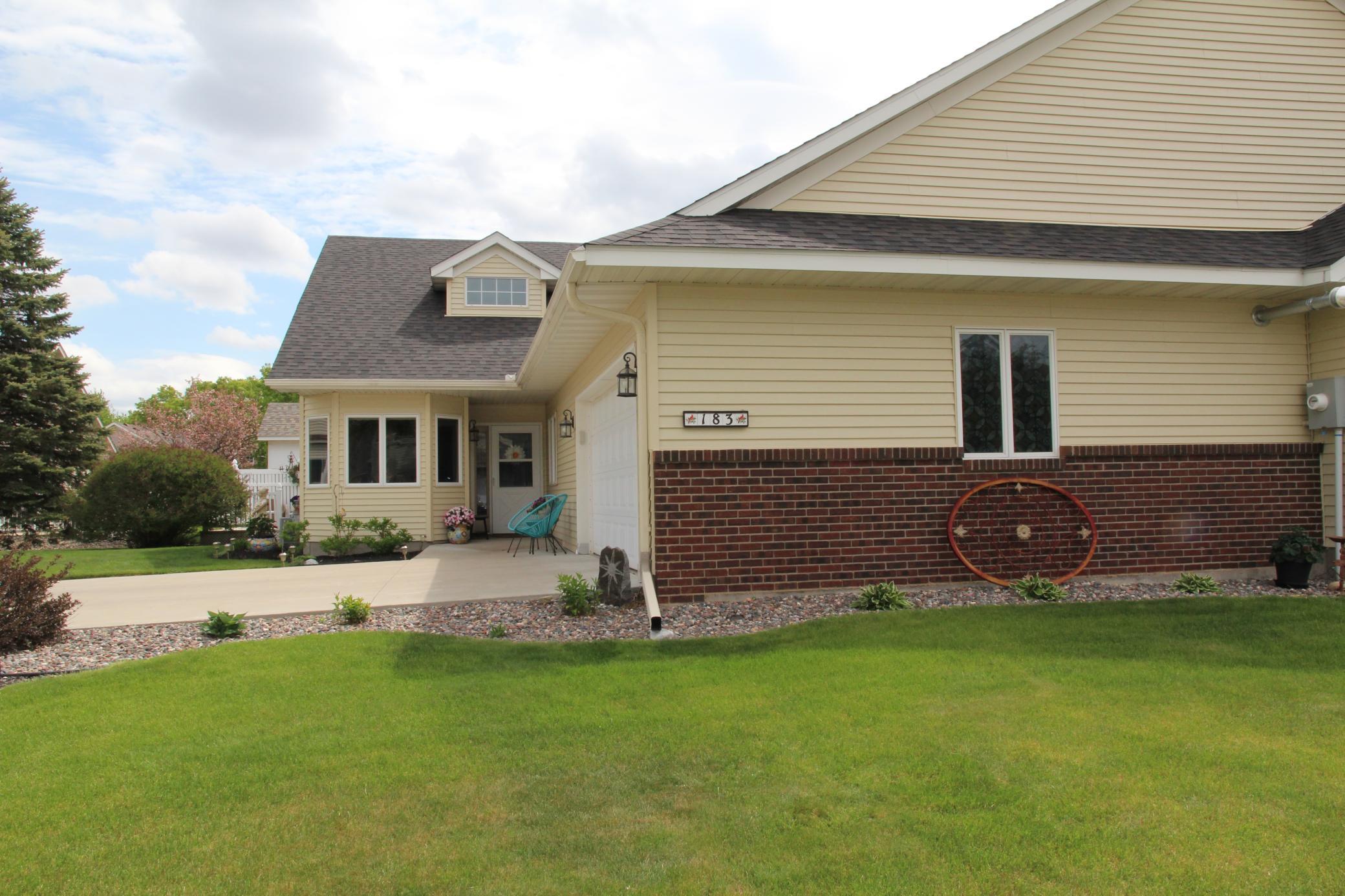 Tastefully landscaped with irrigation system