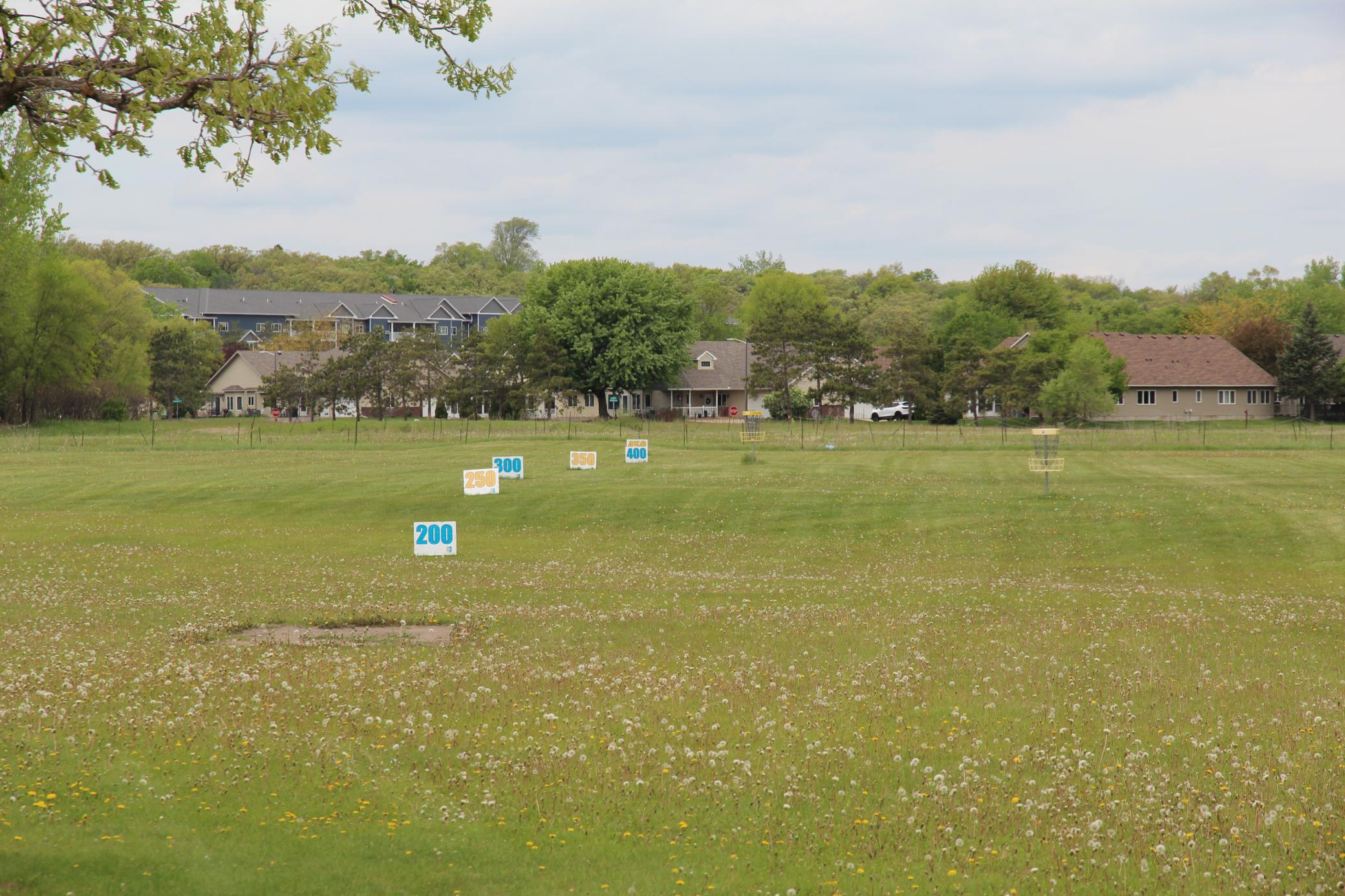 Play a game of disk golf