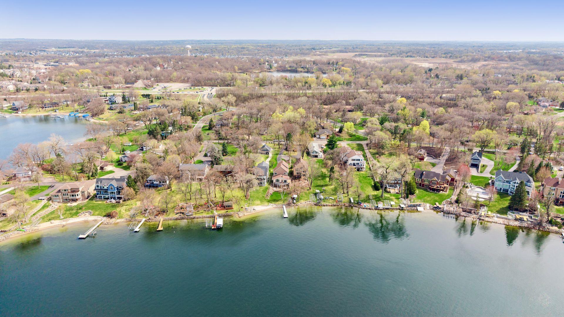 Home sits on desirable Lower Prior Lake