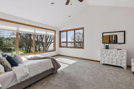 Wake up every morning to views of the lake