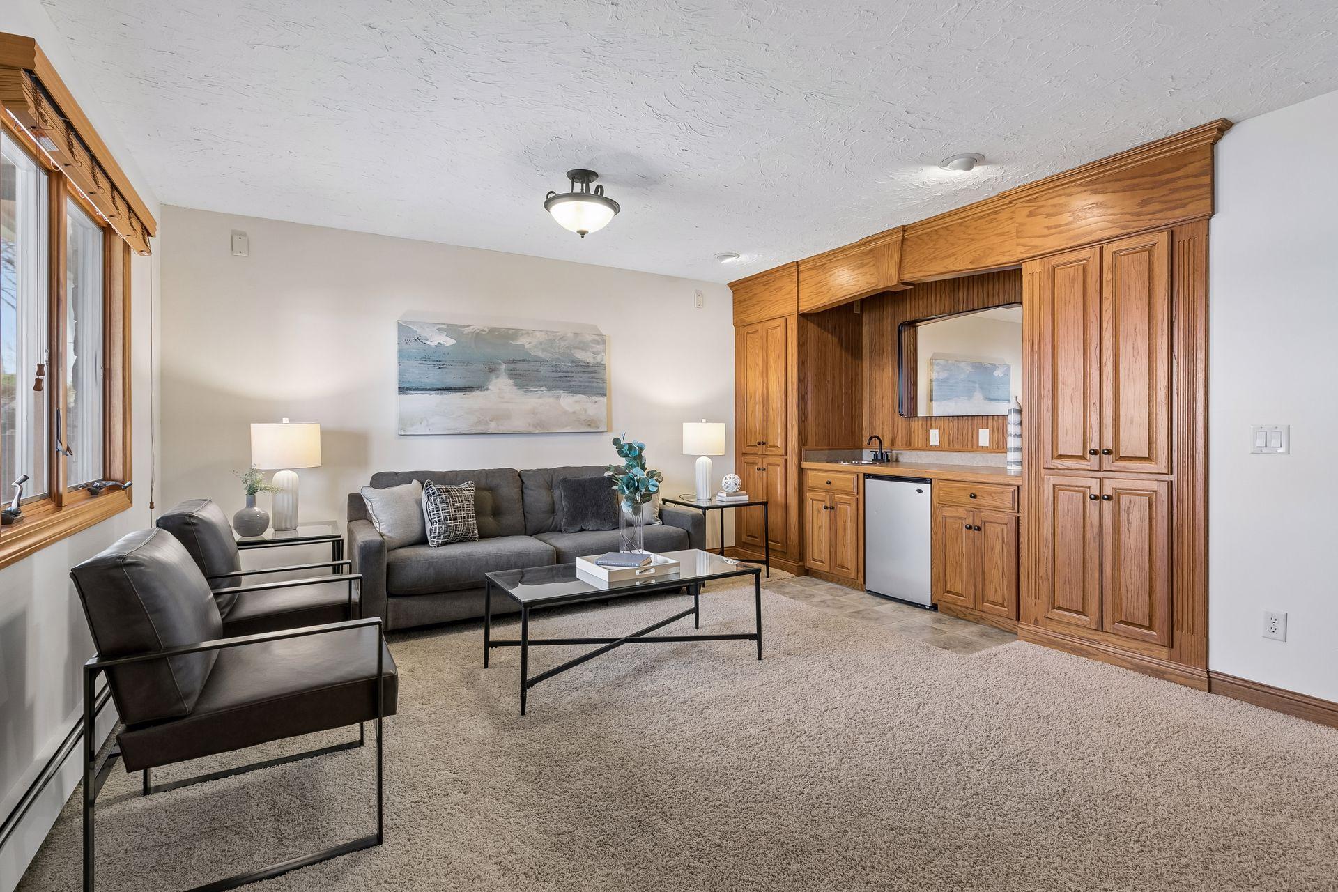 Lower level family room