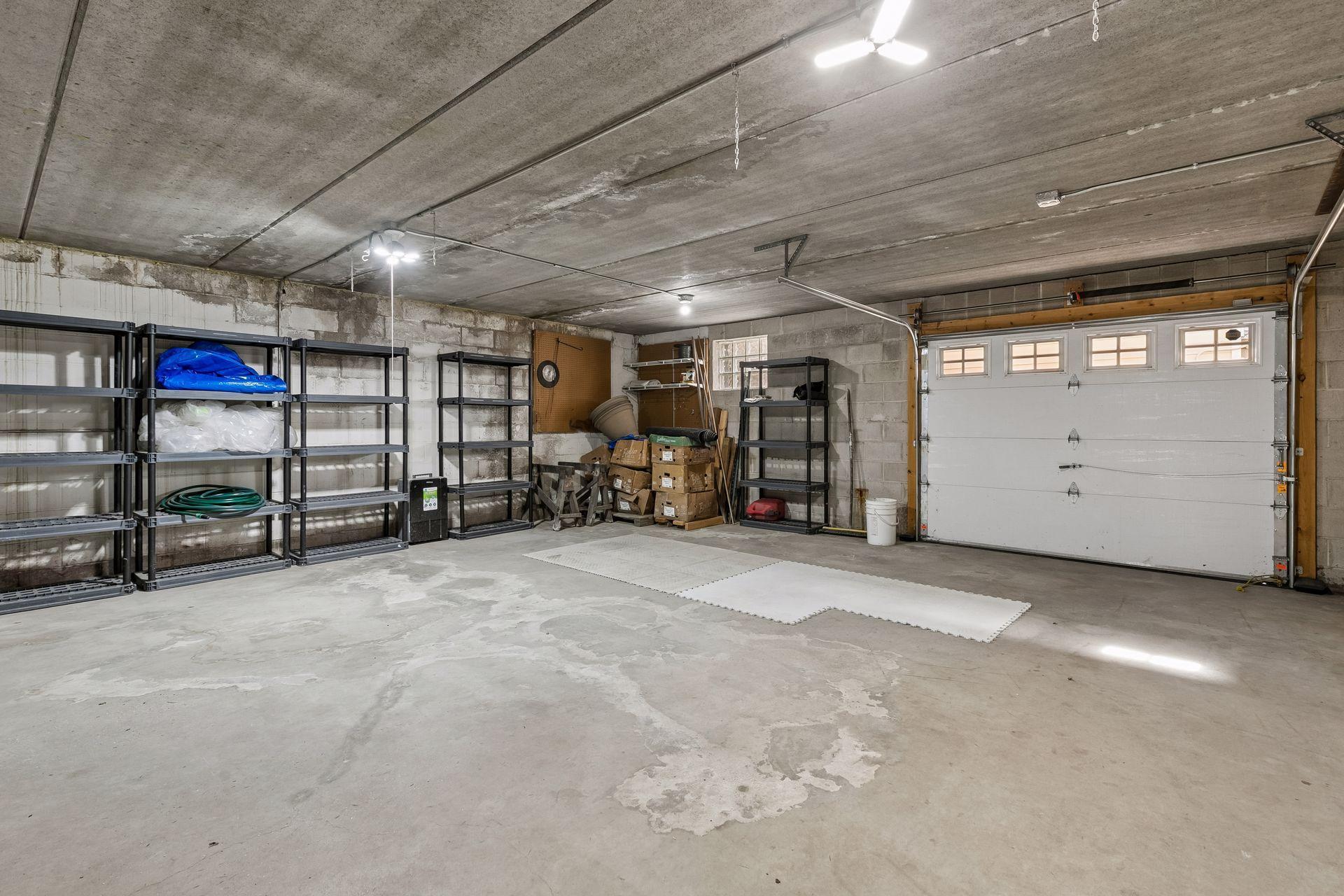 Store all of your toys for the lake in the lower level spancrete garage