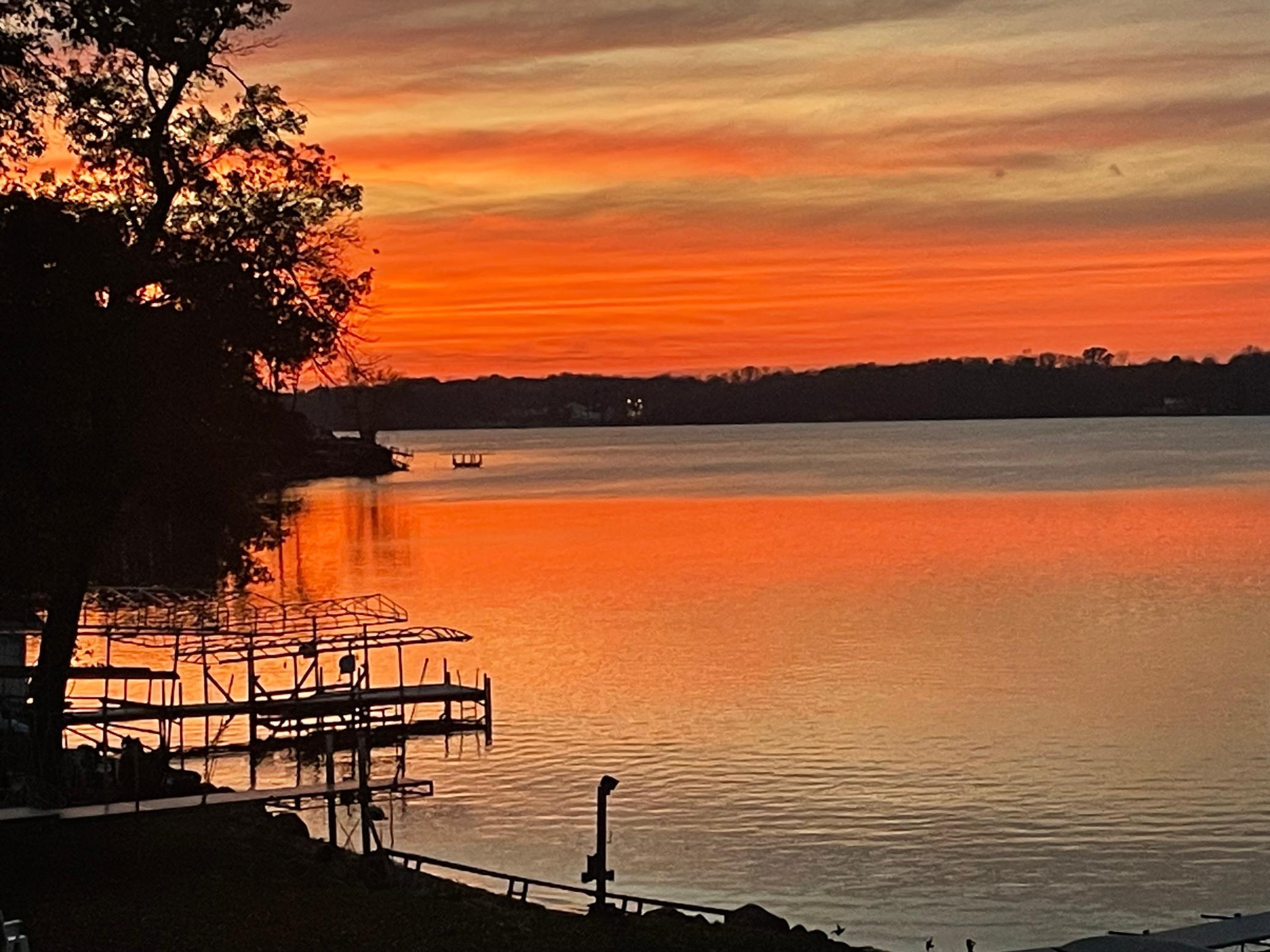 Tranquil evening sunsets