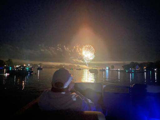 Take your boat out and take in the fireworks on the 4th of July