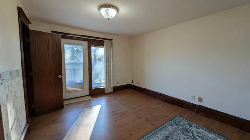 primary bedroom walks out to the deck