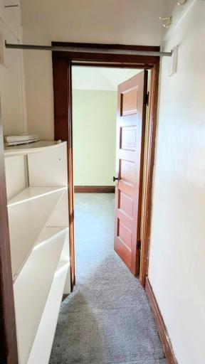 upper level closet between 2 bedrooms