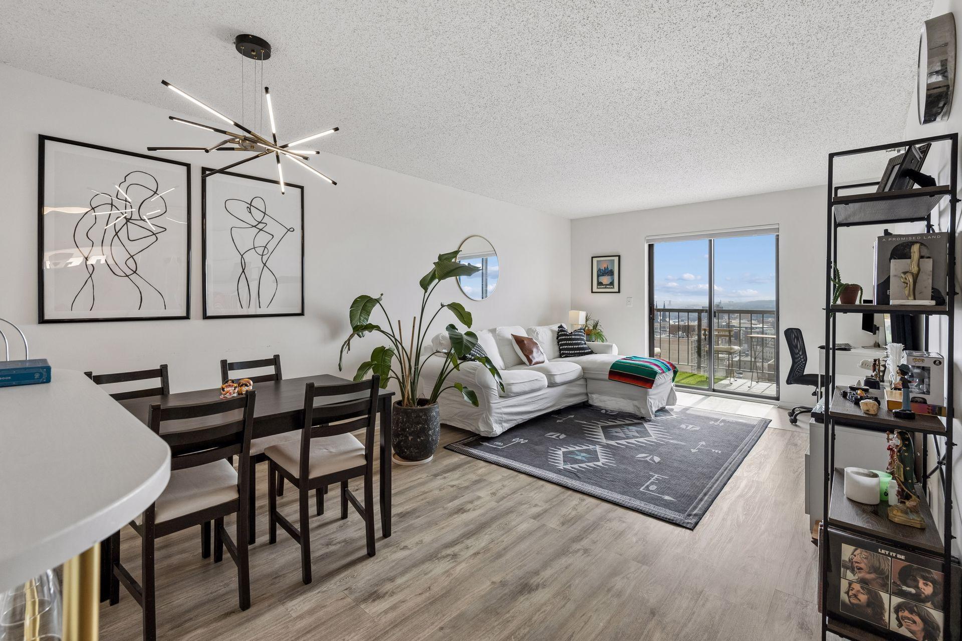 Living room with view