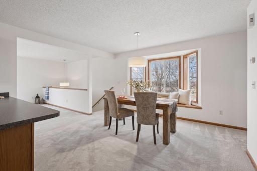 Broad view of the open main floor spaces.