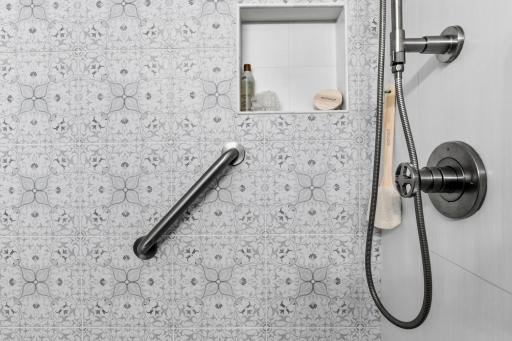 Impressive, designer ceramics and Industrial inspired fixtures.