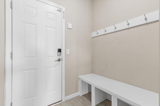 Mud room coming in from garage