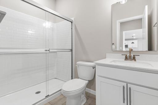 Main level bath with walk in shower