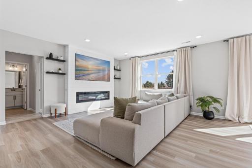 Custom fireplace surround