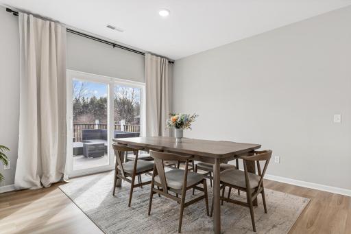 Beautiful deck off the dining room