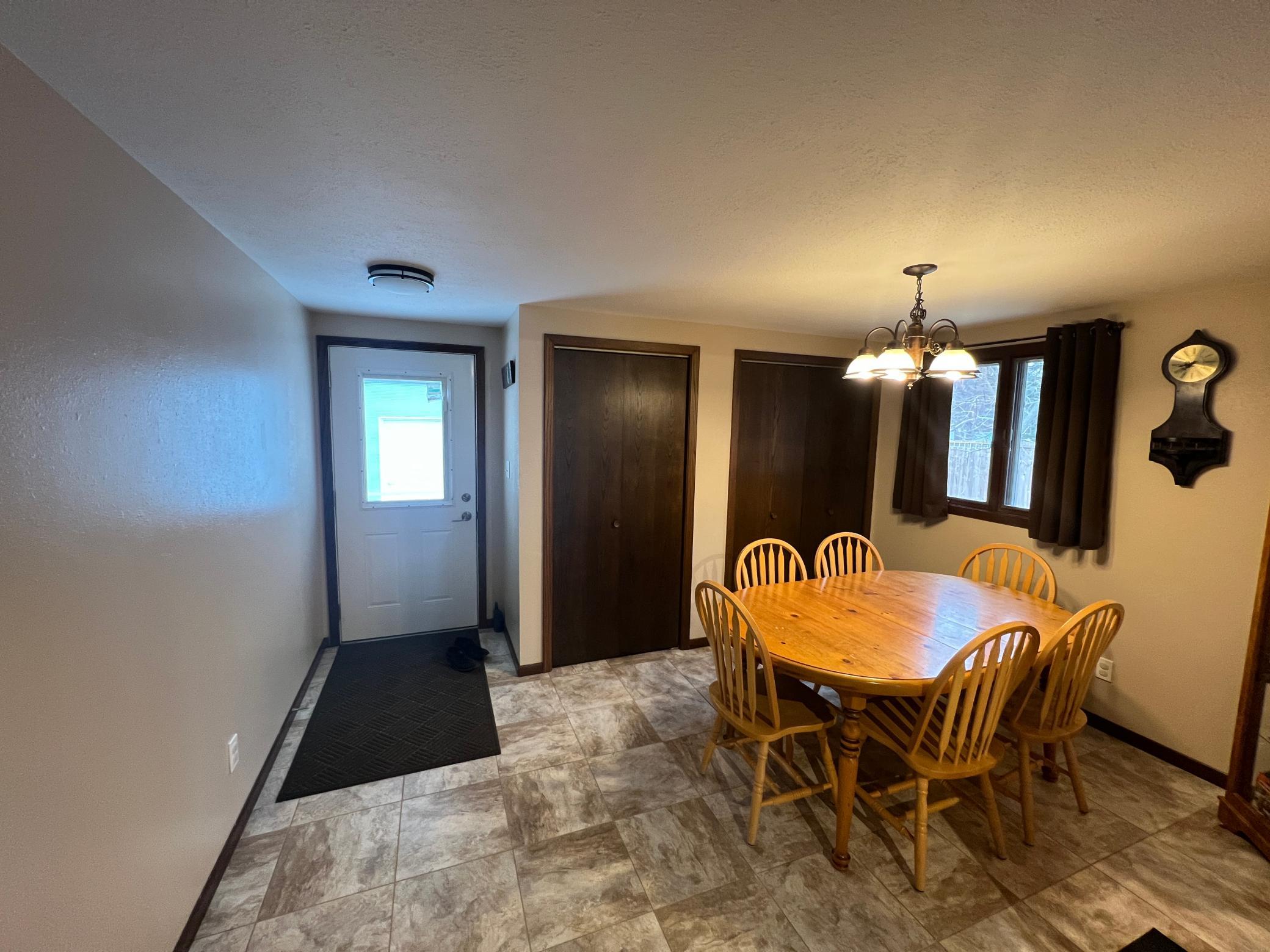 Coat closet and pantry