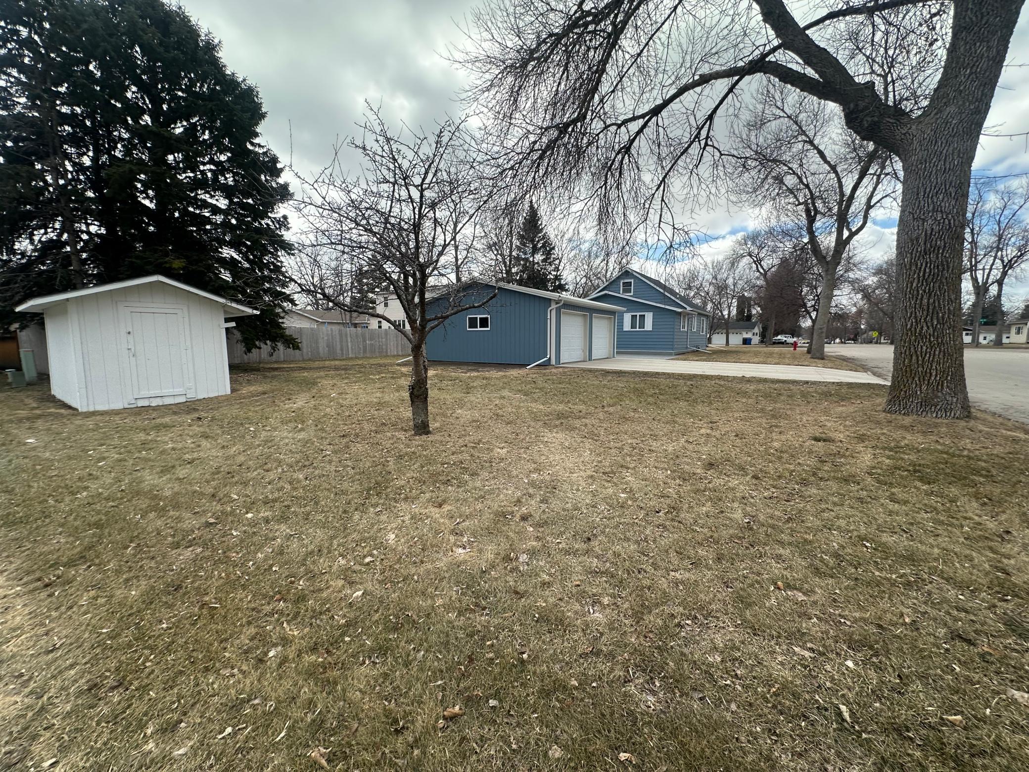 Shed included