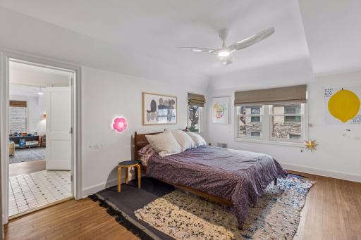 Second upper level bedroom with full Jack and Jill bathroom.