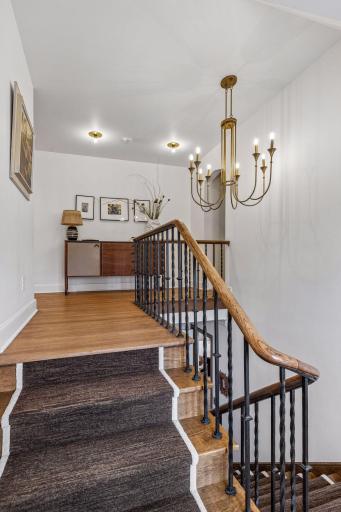 A lovely central staircase leads to the upper level bedrooms. A backstair case is available to all levels, as well.
